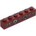 LEGO Dark Red Brick 1 x 6 with Diashboard Dials (3009)