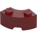 LEGO Dark Red Brick 2 x 2 Round Corner with Stud Notch and Reinforced Underside (85080)