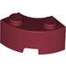 LEGO Rouge foncé Brique 2 x 2 Rond Coin avec encoche de tenons et dessous renforcé (85080)