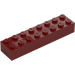 레고 진한 빨간색 벽돌 2 x 8 (3007 / 93888)