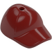 LEGO Dark Red Cap with Short Curved Bill with Hole on Top (11303)