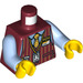 LEGO Dark Red Chuck Minifig Torso (973 / 76382)