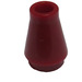 LEGO Dark Red Cone 1 x 1 without Top Groove (4589 / 6188)