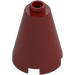 LEGO Dark Red Cone 2 x 2 x 2 (Open Stud) (3942 / 14918)