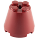 LEGO Dark Red Cone 3 x 3 x 2 with Axle Hole (6233 / 45176)
