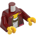 LEGO Dark Red Crook with Dark Red Jacket Minifig Torso (973 / 76382)