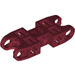 LEGO Dark Red Double Ball Connector 5 with Vents (47296 / 61053)