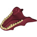 LEGO Dark Red Dragon Jaw (18770)