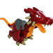 LEGO Dark Red Duplo Dragon Large with Bright Light Orange Underside (51762)