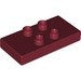 LEGO Rouge foncé Duplo Tuile 2 x 4 x 0.33 avec 4 Centre Goujons (Épais) (6413)