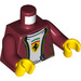 LEGO Dark Red Ferrari Driver Minifig Torso (973 / 76382)