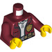 LEGO Dark Red Fire Chief Freya McCloud Minifig Torso (973 / 76382)