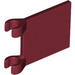LEGO Dark Red Flag 2 x 2 without Flared Edge (2335 / 11055)