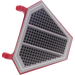 LEGO Dunkelrot Flagge 5 x 6 Hexagonal mit Luft Vents Aufkleber mit dünnen Clips (51000)