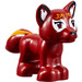 LEGO Donkerrood Fox met Geel en Wit (19532 / 19811)