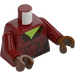 LEGO Dark Red Gamora with Dark Red Suit Minifig Torso (973)