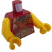 LEGO Dark Red Gravis Torso with Crossbelts (973)