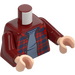 LEGO Dark Red Harry Potter with Open Red Check Shirt Minifig Torso (973 / 76382)