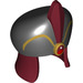 LEGO Dunkelrot Headdress mit Schwarz oben und Dark rot Feder (48679)