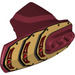 LEGO Rouge foncé Hero Factory Armor avec Douille à rotule Taille 5 avec Gold Armor (17845 / 90639)