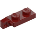 LEGO Dark Red Hinge Plate 1 x 2 Locking with Single Finger on End Vertical with Bottom Groove (44301)