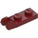 LEGO Dark Red Hinge Plate 1 x 2 with Locking Fingers with Groove (44302)