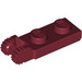 LEGO Dark Red Hinge Plate 1 x 2 with Locking Fingers with Groove (44302)