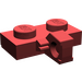 LEGO Donkerrood Scharnier Plaat 1 x 2 met Verticaal Vergrendelings Stub met Groef aan de onderzijde (44567 / 49716)