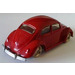 LEGO Donkerrood HO VW Beetle 1200 (Kort Version)