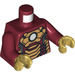 LEGO Donkerrood Iron Man Mark 42 Minifigure Torso (973 / 76382)