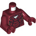 LEGO Donkerrood Iron Man MK6 Torso (973 / 76382)