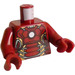 LEGO Rosso scuro Iron Uomo con Mark 43 Armatura con Piccolo Casco Visore Minifigure Busto (973 / 76382)