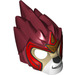 LEGO Dark Red Lion Mask with Tan Face and Red Headpiece (11129 / 17410)