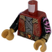 LEGO Tmavě červená Lord Ras Trup (973 / 76382)