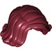 LEGO Rouge foncé Mi-longueur Cheveux avec Parting et Curled En haut at Ends (20877)