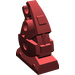 LEGO Donkerrood Minifig Mechanisch Been (53984 / 58341)