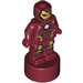 LEGO Dark Red Minifig Statuette with Iron Man Decoration (12685 / 20667)