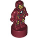 LEGO Donkerrood Minifiguur Statuette met Iron Man met Groot Faceplate (12685 / 20667)