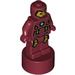 LEGO Dunkelrot Minifigur Statuette mit Iron Mann mit Klein Faceplate (12685 / 77600)