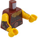 LEGO Dark Red Minifig Torso Fierce Barbarian (973)