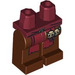 LEGO Dark Red Minifigure Hips and Legs with Dark Red Loincloth and 2 Skulls (3815 / 96936)