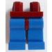 LEGO Dunkelrot Minifigure Hüften mit Blau Beine (73200 / 88584)
