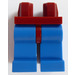 LEGO Donkerrood Minifiguur Heupen met Blauw Poten (73200 / 88584)