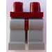 LEGO Donkerrood Minifigure Heupen met Medium Stone Grijs Poten (73200 / 88584)