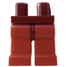 LEGO Dunkelrot Minifigure Hüften mit rot Beine (73200 / 88584)