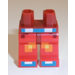 LEGO Rouge Foncé Minifigurine Les hanches avec Rouge Jambes avec Bleu Ceinture et Shoes (3815)