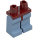 LEGO Dark Red Minifigure Hips with Sand Blue Legs (3815 / 73200)