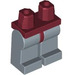 LEGO Donkerrood Minifigure Heupen met Sand Blauw Poten (3815 / 73200)
