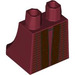 LEGO Donkerrood Minifigure Skirt met Dark Rood Skirt (36036 / 104269)