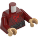 LEGO Dark Red Morgan Elsbeth with Black Minifig Torso (973 / 76382)